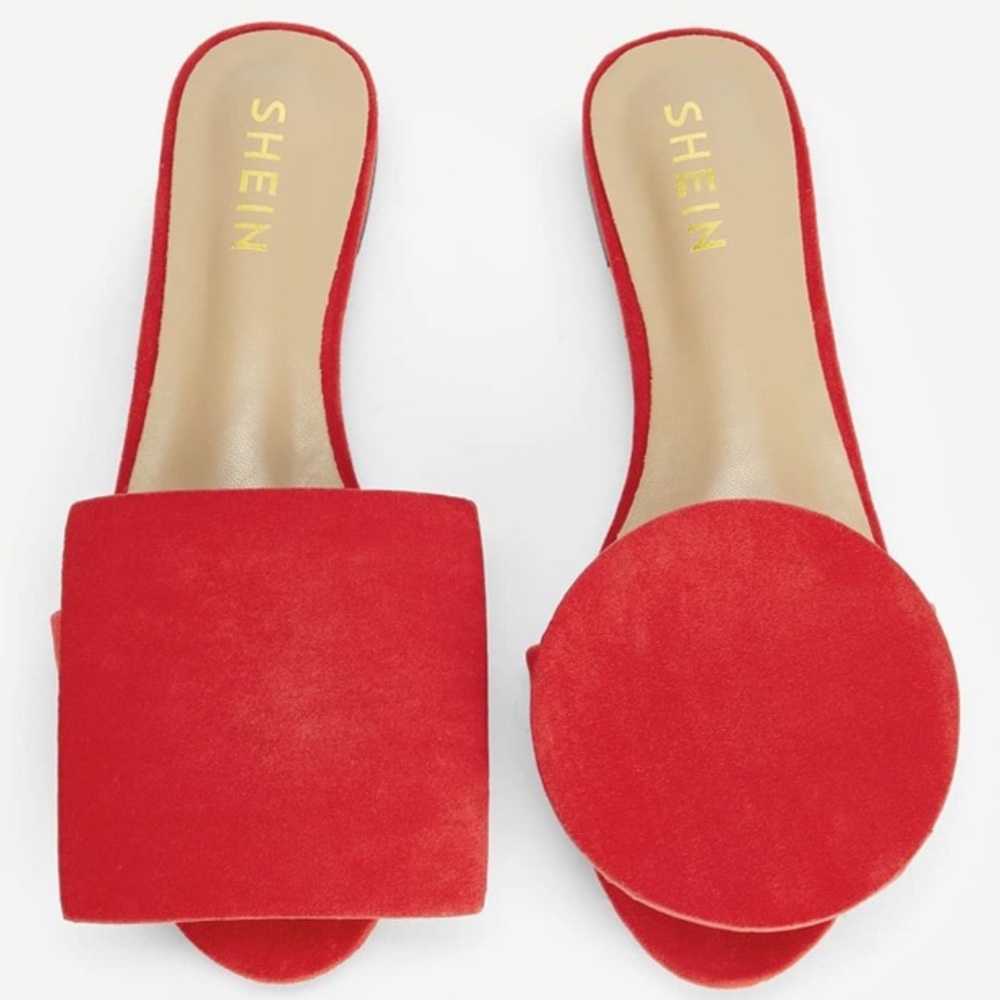 Shein Asymetrical Flat Rond Carre Style Mismatched - Picture 2 of 5